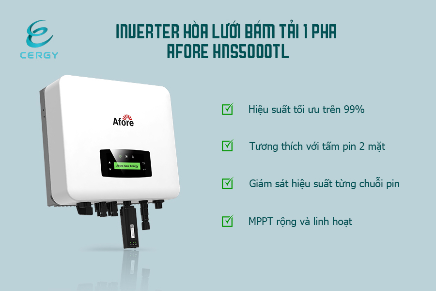 inverter afore hòa lưới bám tải hns5000tl