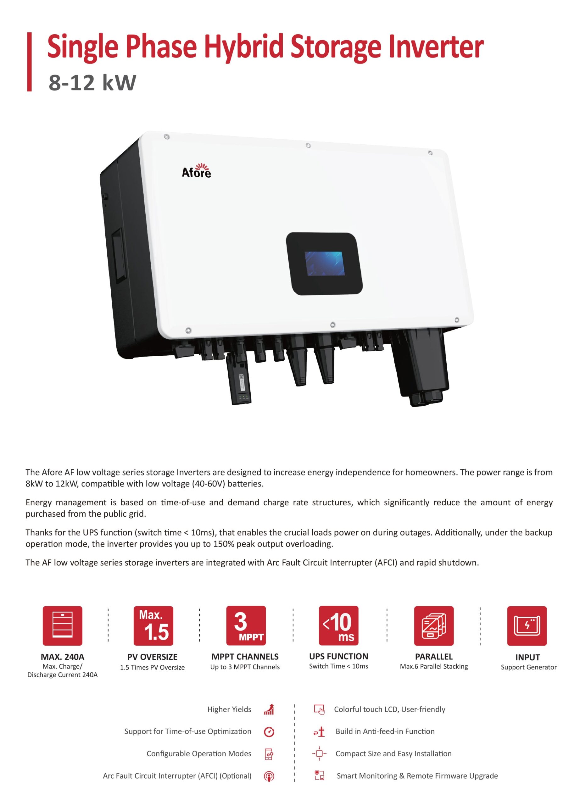 inverter afore hòa lưới lưu trữ 1 pha trang 1