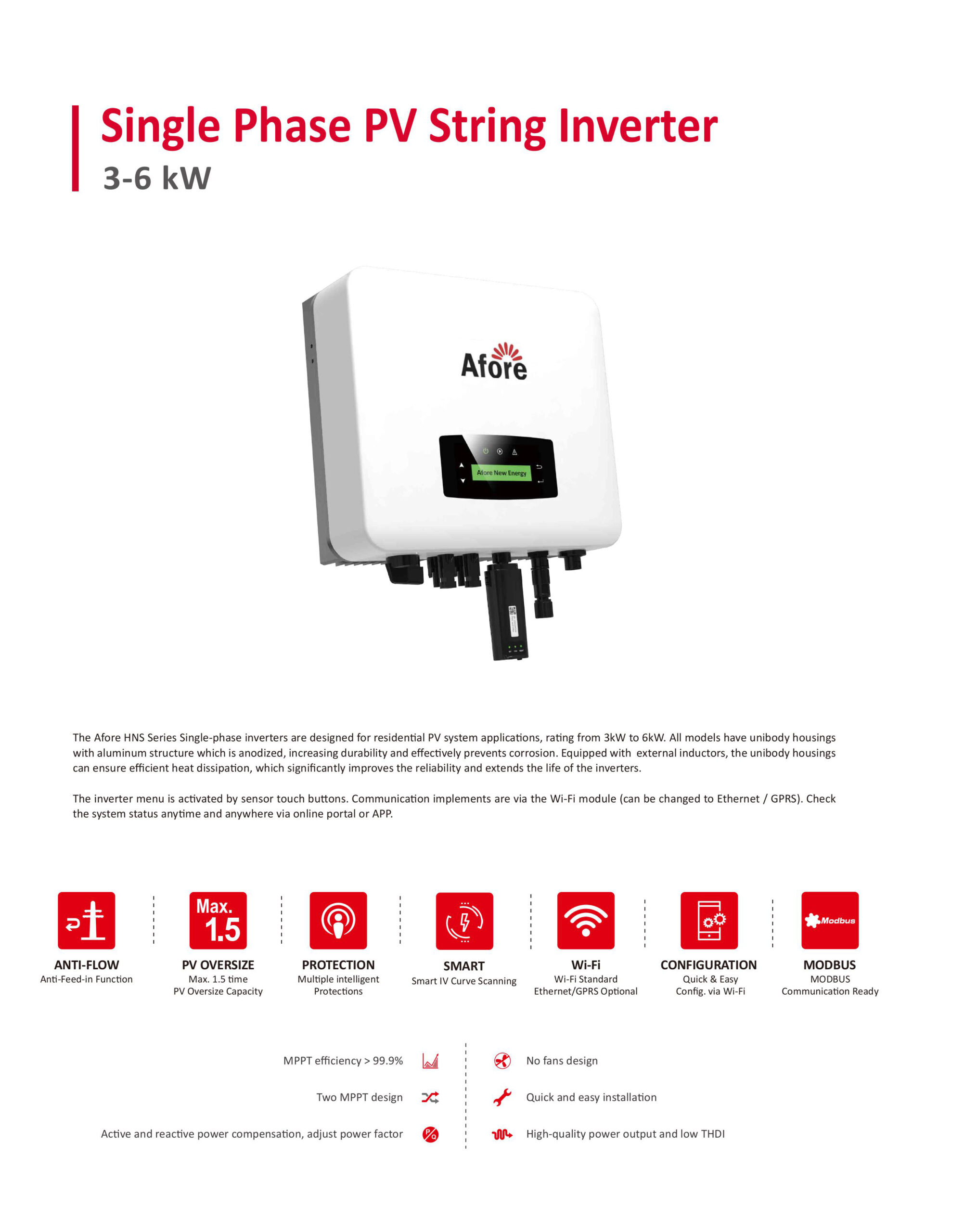 inverter hòa lưới bám tải afore 1 pha hns6000tl trang 1