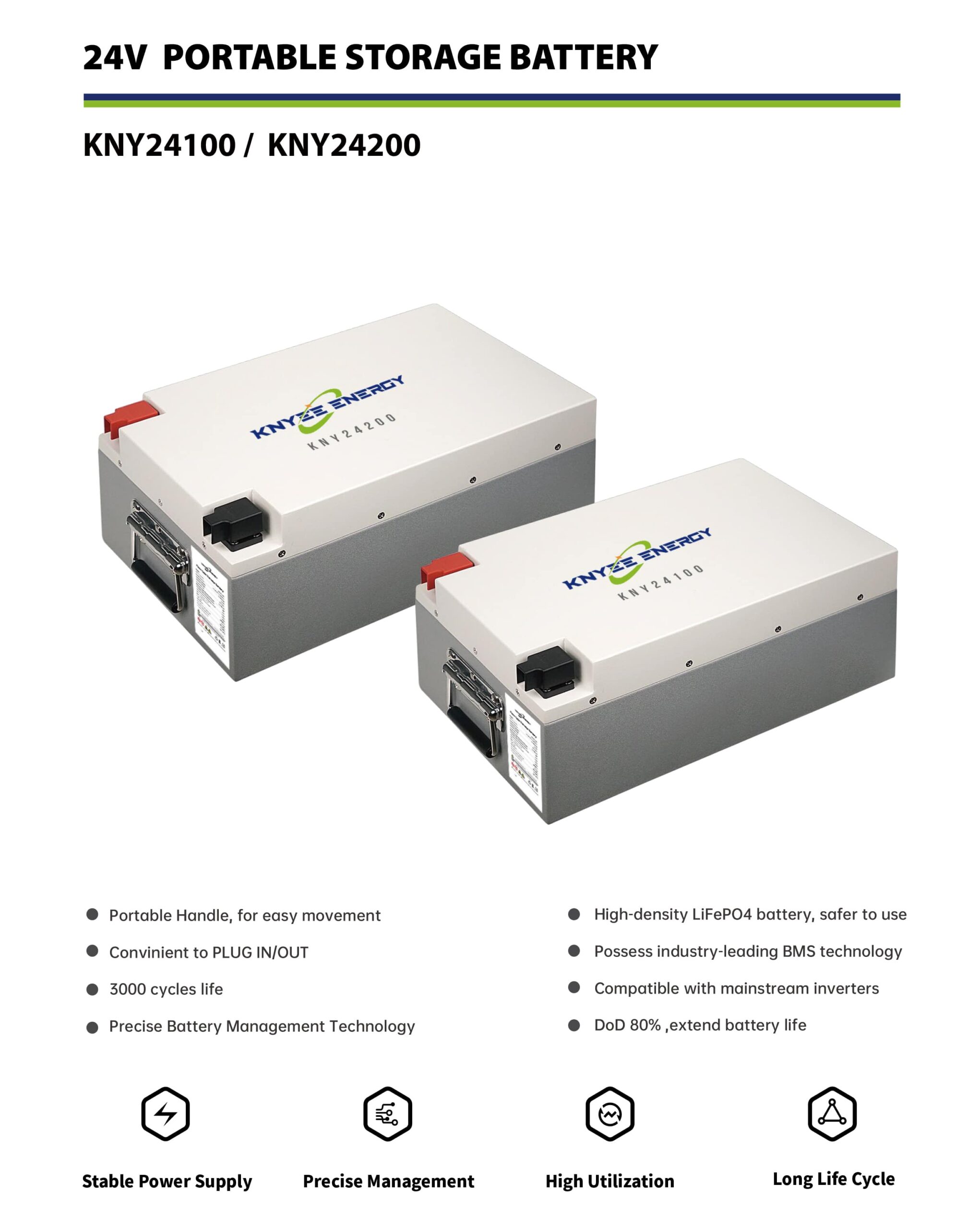 pin lưu trữ áp thấp knyee kny 24200