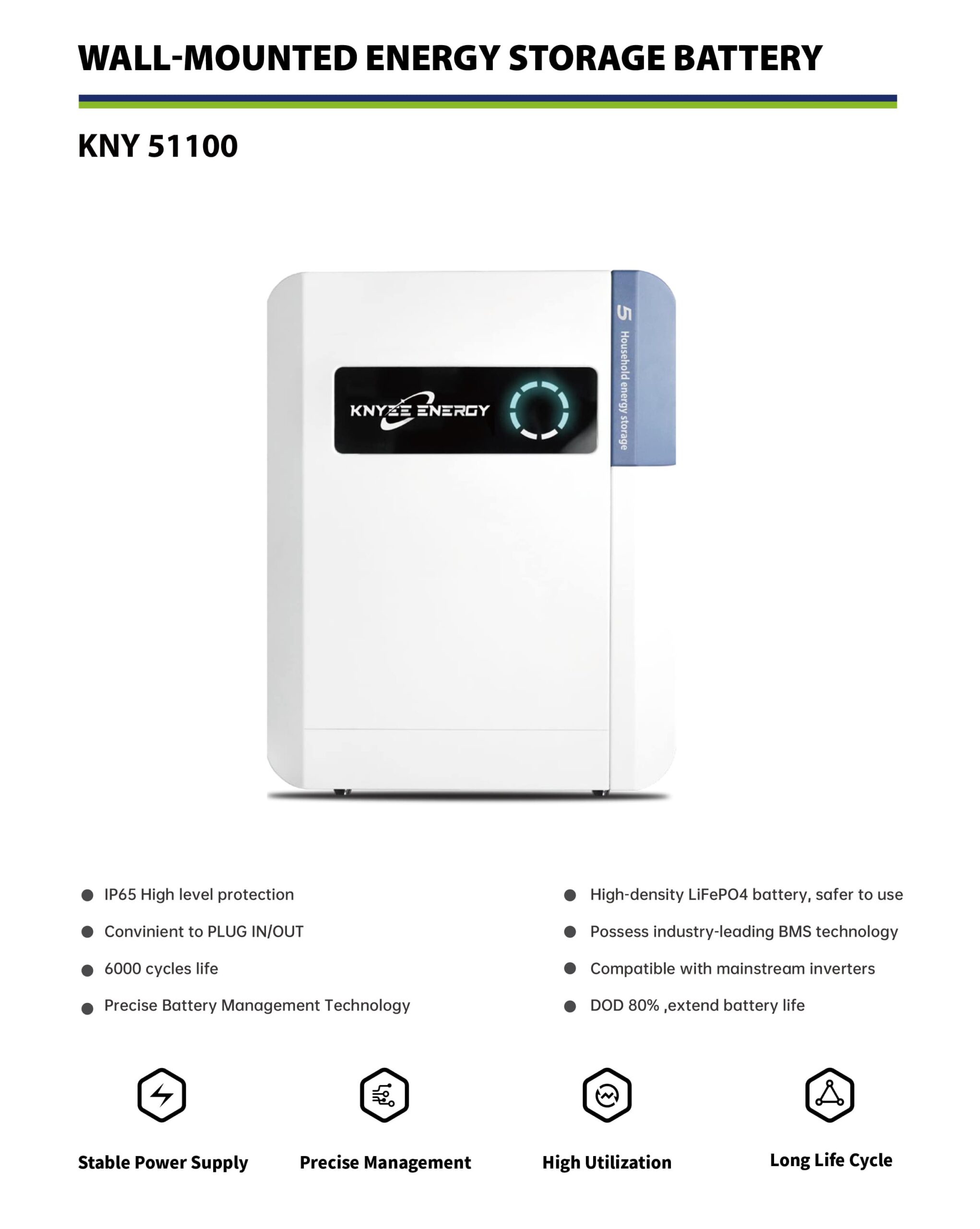pin lưu trữ áp thấp knyee kny 51100
