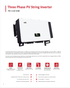 Inverter three phrase 110kW
