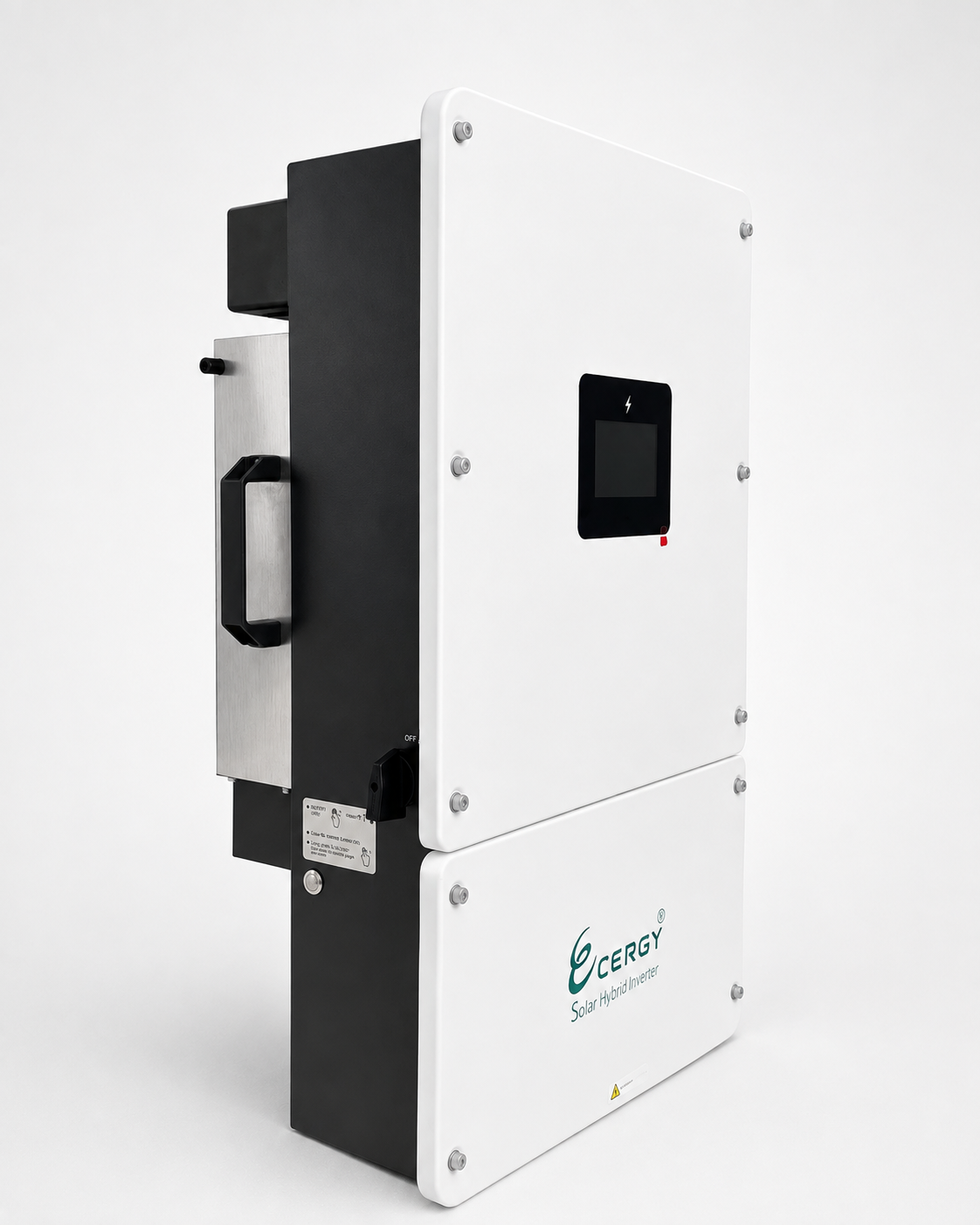 Cergy Hybrid 12kW là biến tần Hybrid 1 pha cao cấp, vận hành linh hoạt giữa điện mặt trời, pin lưu trữ và điện lưới, phù hợp cho hệ dân dụng công suất lớn. Thiết bị chuẩn IP65, tích hợp 3 MPPT, chuyển nguồn dưới 10ms và hỗ trợ giám sát hệ thống qua Wi-Fi/LAN, ứng dụng trên điện thoại.