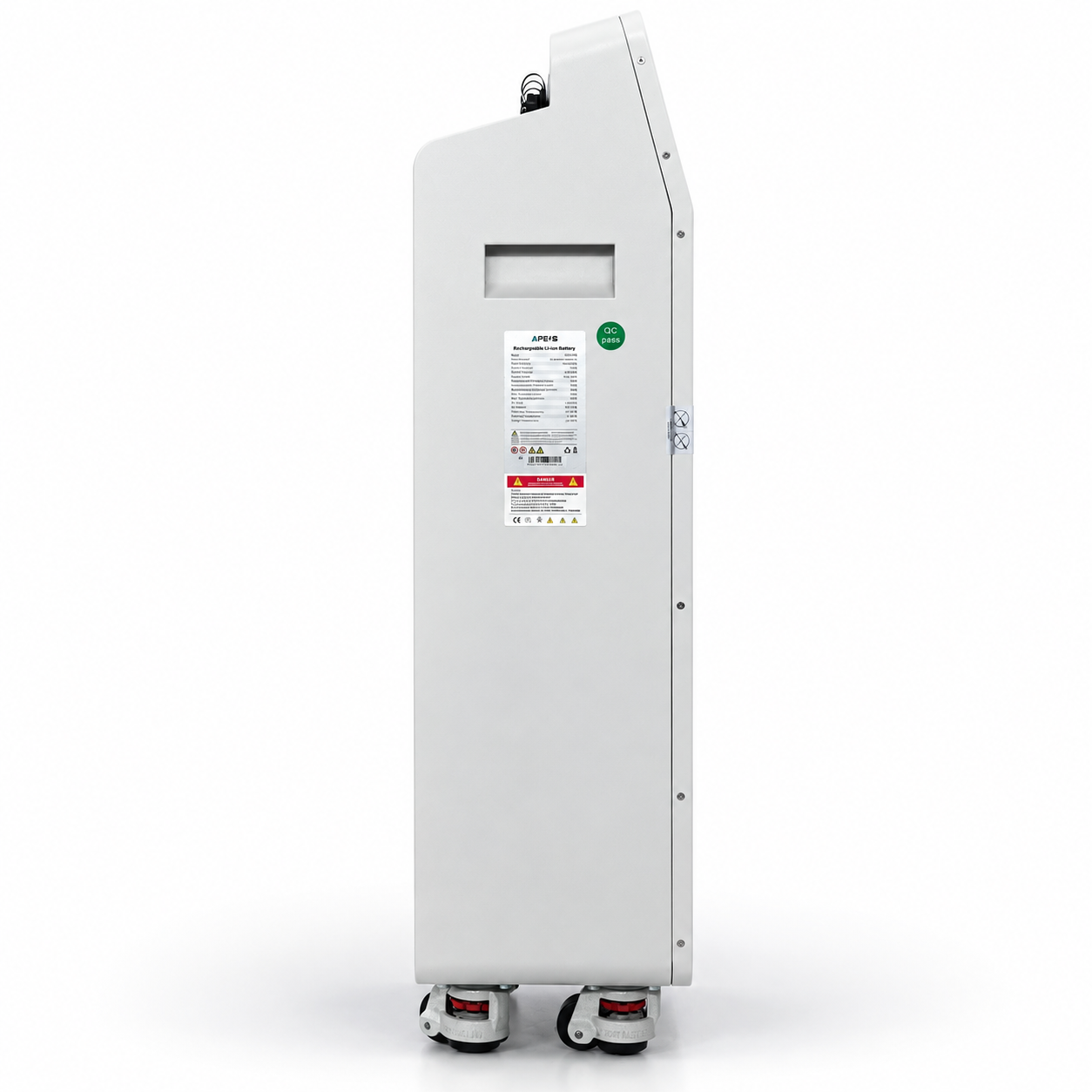 Pin lưu trữ áp thấp APESS 16kWh IP65, dung lượng 16.08kWh, kết nối WiFi, Bluetooth, tích hợp chữa cháy aerosol.